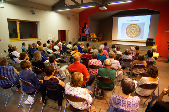 Conférence de Michel CHAUVET, ethnobotaniste, sur l'histoire des plantes cultivées Conférence sur l'origine des fruits et légumes lors de la fête du livre de Roisey 2017